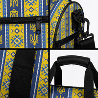 Ukraine Christmas Duffle Bag Ukrainian Trident Pattern