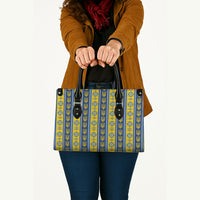 Ukraine Christmas Leather Bag Ukrainian Trident Pattern