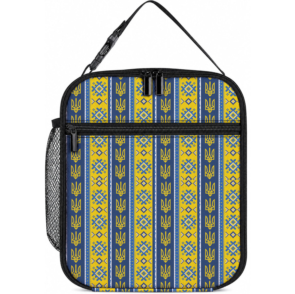 Ukraine Christmas Lunch Bag Ukrainian Trident Pattern