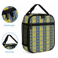 Ukraine Christmas Lunch Bag Ukrainian Trident Pattern