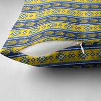 Ukraine Christmas Pillow Cover Ukrainian Trident Pattern