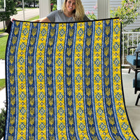 Ukraine Christmas Quilt Ukrainian Trident Pattern