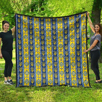 Ukraine Christmas Quilt Ukrainian Trident Pattern