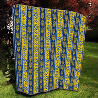 Ukraine Christmas Quilt Ukrainian Trident Pattern