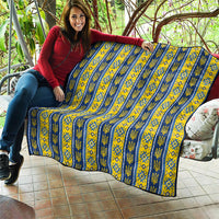 Ukraine Christmas Quilt Ukrainian Trident Pattern