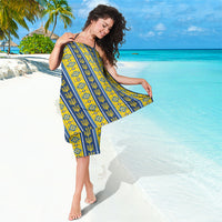 Ukraine Christmas Sarong Ukrainian Trident Pattern