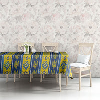 Ukraine Christmas Tablecloth Ukrainian Trident Pattern