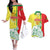 Senegal Independence Day Couples Matching Off The Shoulder Long Sleeve Dress and Hawaiian Shirt Un Peuple Un But Une Foi 64th Anniversary - Wonder Print Shop