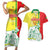 Senegal Independence Day Couples Matching Short Sleeve Bodycon Dress and Hawaiian Shirt Un Peuple Un But Une Foi 64th Anniversary - Wonder Print Shop