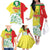 Senegal Independence Day Family Matching Off Shoulder Long Sleeve Dress and Hawaiian Shirt Un Peuple Un But Une Foi 64th Anniversary - Wonder Print Shop