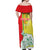 Senegal Independence Day Off Shoulder Maxi Dress Un Peuple Un But Une Foi 64th Anniversary - Wonder Print Shop