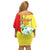 Senegal Independence Day Off Shoulder Short Dress Un Peuple Un But Une Foi 64th Anniversary - Wonder Print Shop