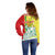 Senegal Independence Day Off Shoulder Sweater Un Peuple Un But Une Foi 64th Anniversary - Wonder Print Shop