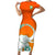 Ivory Coast Football Short Sleeve Bodycon Dress Go Les Elephants - Wonder Print Shop