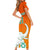 Ivory Coast Football Short Sleeve Bodycon Dress Go Les Elephants - Wonder Print Shop