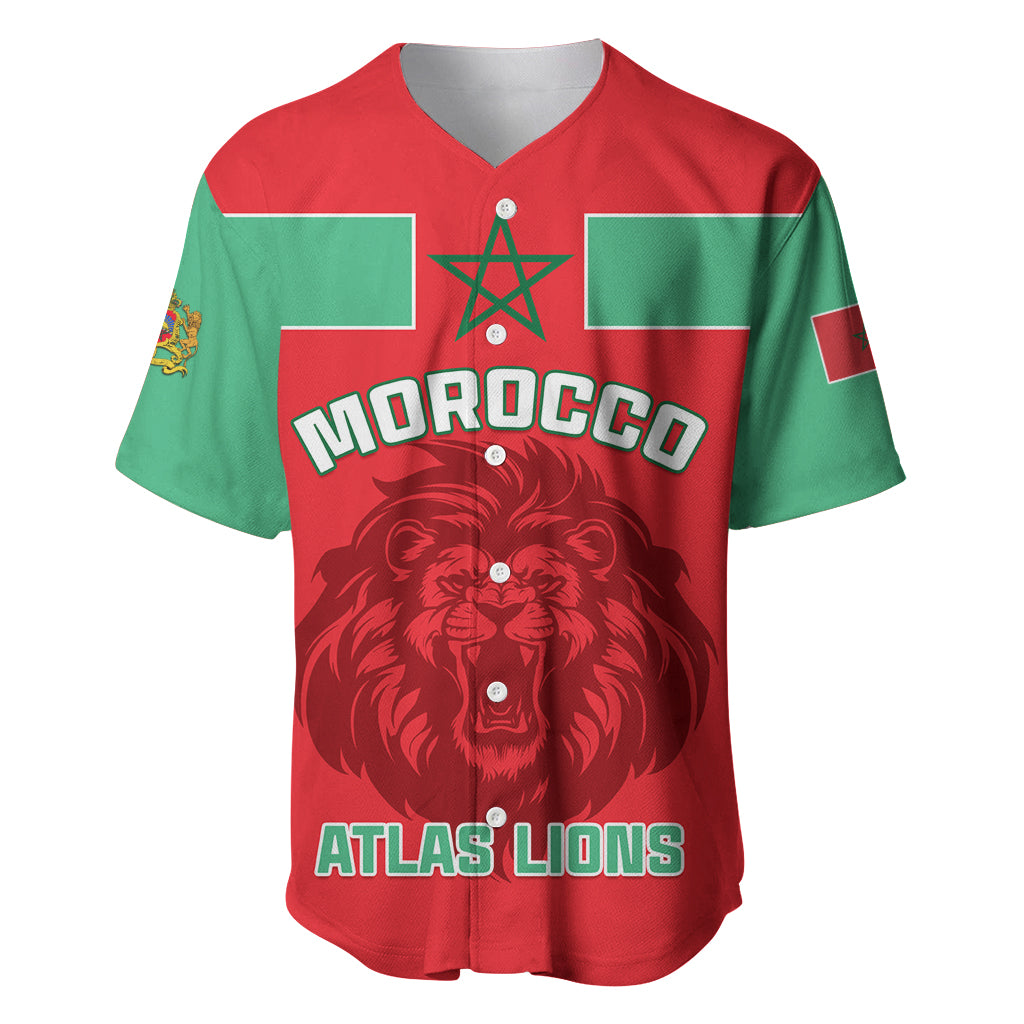 Morocco Football Baseball Jersey Go The Atlas Lions - Wonder Print Shop