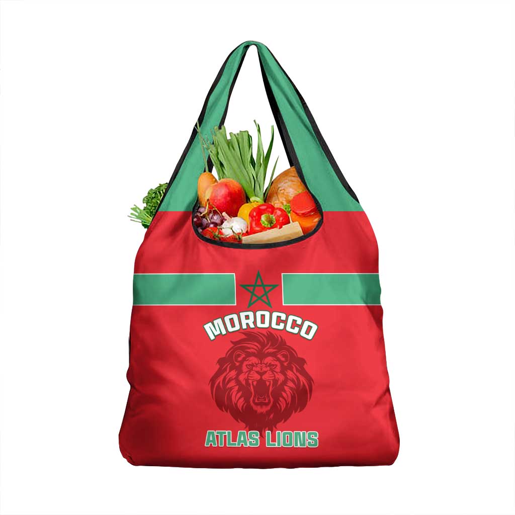 Morocco Football Grocery Bag Go The Atlas Lions