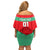 Morocco Football Off Shoulder Short Dress Go The Atlas Lions