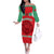 Morocco Football Off The Shoulder Long Sleeve Dress Go The Atlas Lions - Wonder Print Shop