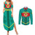 Senegal Football Couples Matching Summer Maxi Dress and Long Sleeve Button Shirt Go Lions of Teranga - Wonder Print Shop