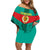 Senegal Football Family Matching Off Shoulder Short Dress and Hawaiian Shirt Go Lions of Teranga - Wonder Print Shop