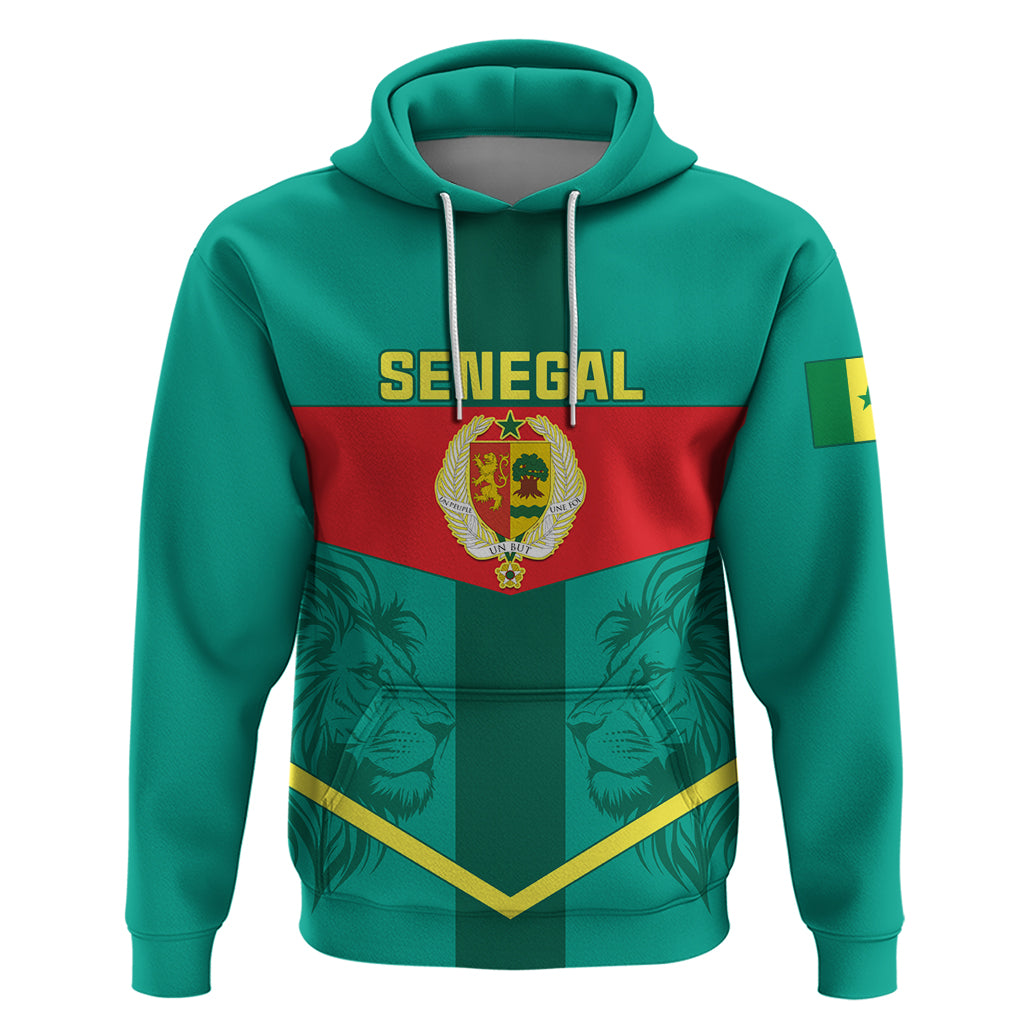 Senegal Football Hoodie Go Lions of Teranga - Wonder Print Shop