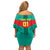 Senegal Football Off Shoulder Short Dress Go Lions of Teranga - Wonder Print Shop