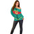 Senegal Football Off Shoulder Sweater Go Lions of Teranga - Wonder Print Shop