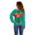 Senegal Football Off Shoulder Sweater Go Lions of Teranga - Wonder Print Shop