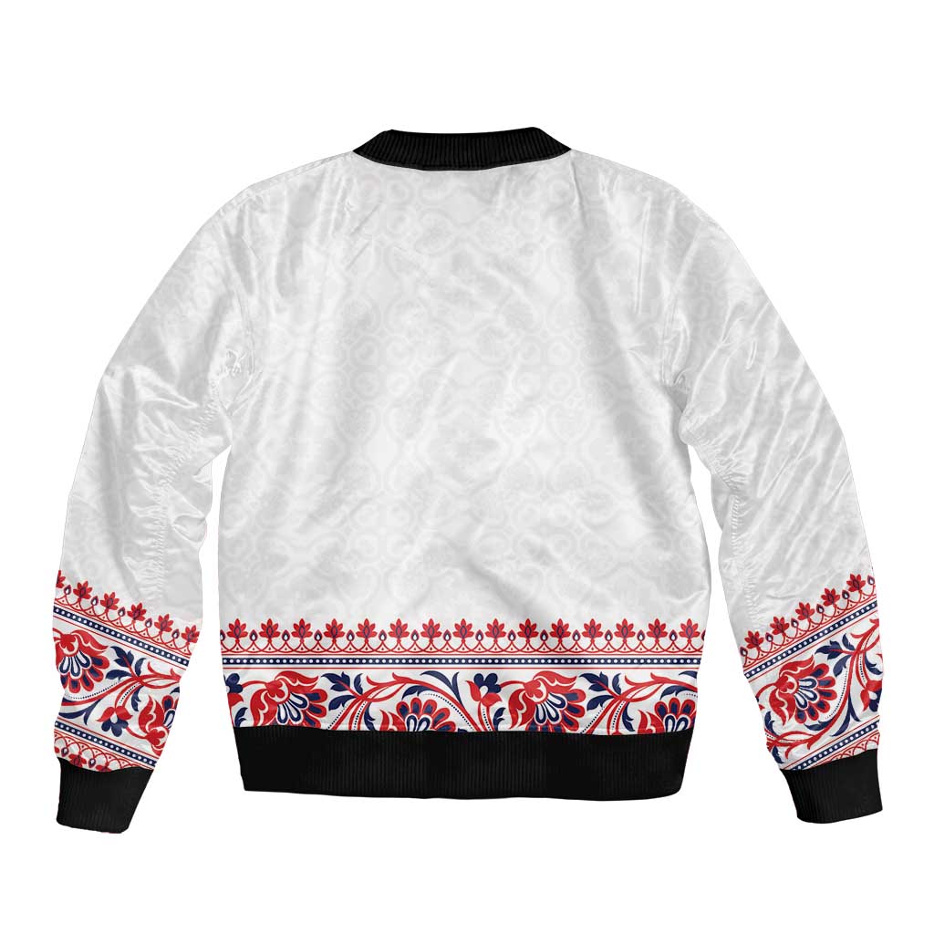 Panama Pollera Traditional Pattern Bomber Jacket