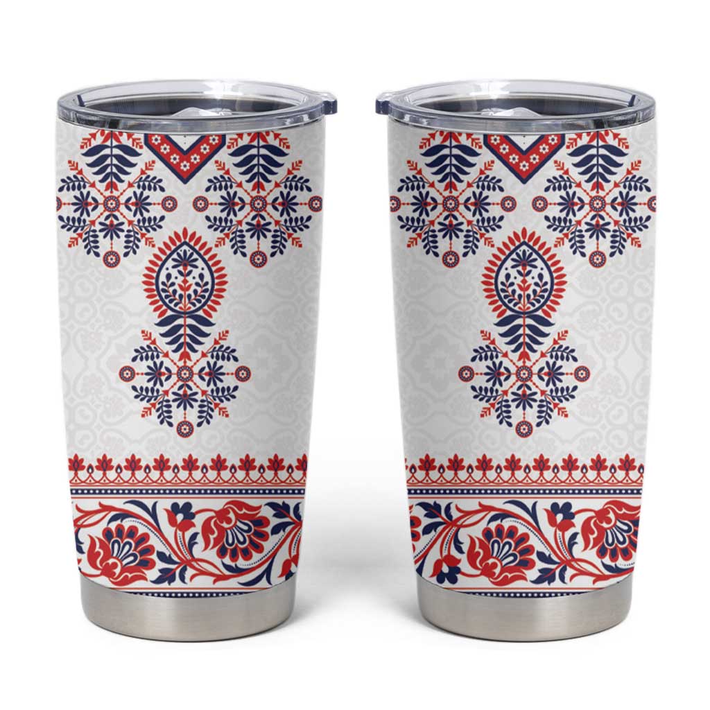 Panama Pollera Traditional Pattern Tumbler Cup