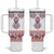 Panama Pollera Traditional Pattern Tumbler With Handle