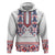 Panama Pollera Traditional Pattern Zip Hoodie