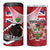 Personalized Canada Ontario Province 4 in 1 Can Cooler Tumbler Black Bear Flag Stylized