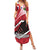 Personalized Canada Ontario Province Summer Maxi Dress Black Bear Flag Stylized