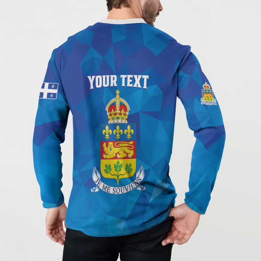 Personalized Canada Quebec Province Button Sweatshirt Je Me Souviens