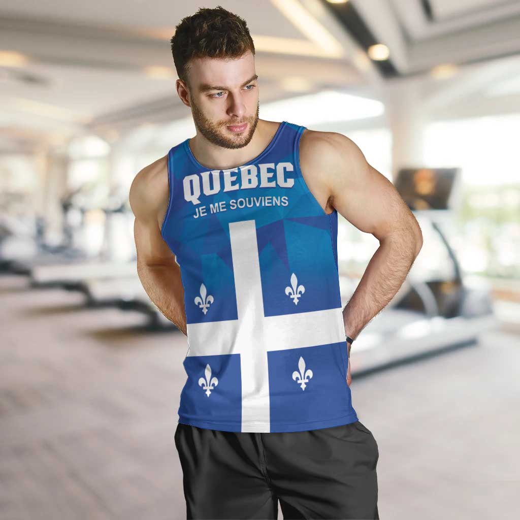 Personalized Canada Quebec Province Men Tank Top Je Me Souviens