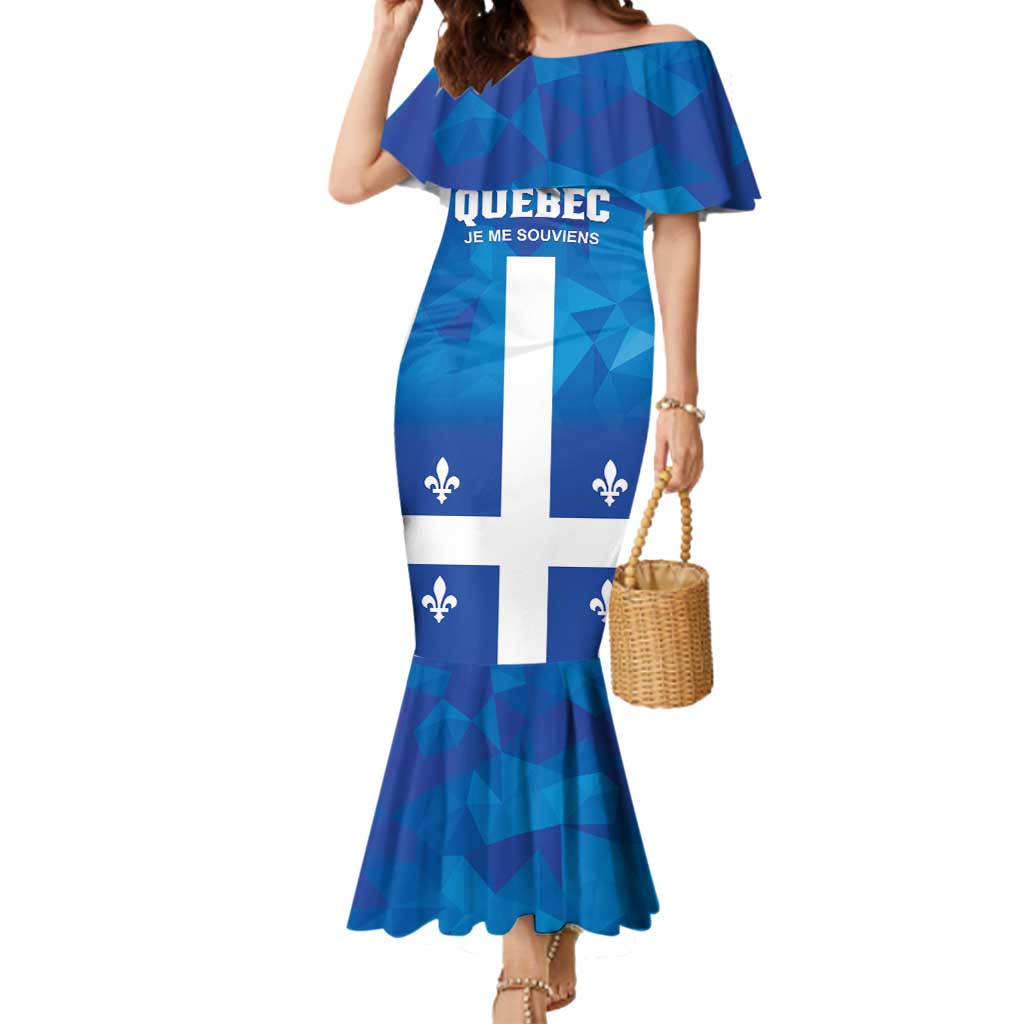 Personalized Canada Quebec Province Mermaid Dress Je Me Souviens