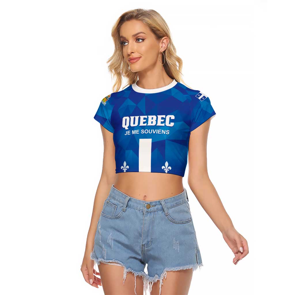 Personalized Canada Quebec Province Raglan Cropped T Shirt Je Me Souviens