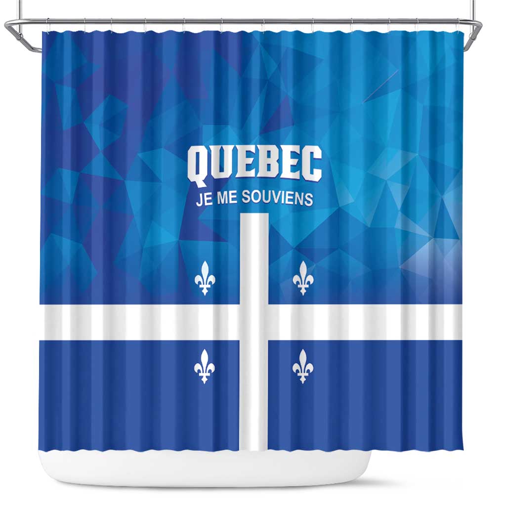 Canada Quebec Province Shower Curtain Je Me Souviens