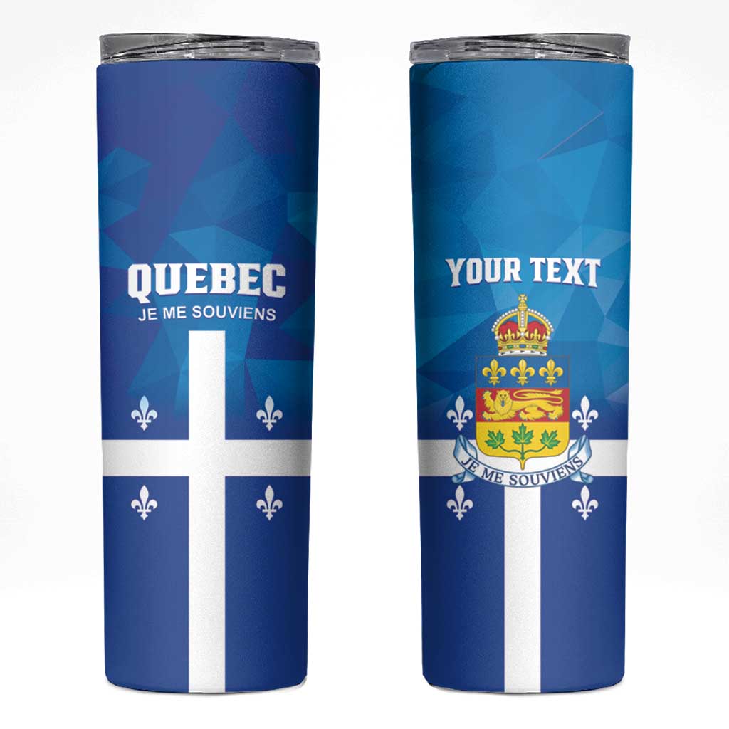 Personalized Canada Quebec Province Skinny Tumbler Je Me Souviens