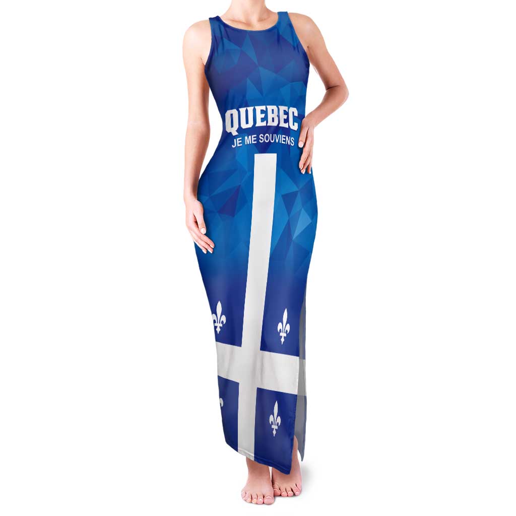 Personalized Canada Quebec Province Tank Maxi Dress Je Me Souviens