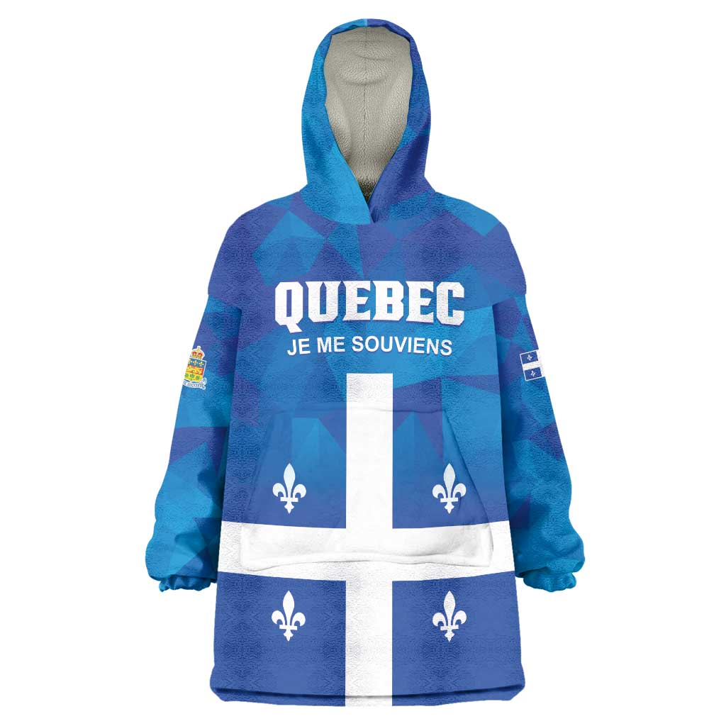 Personalized Canada Quebec Province Wearable Blanket Hoodie Je Me Souviens