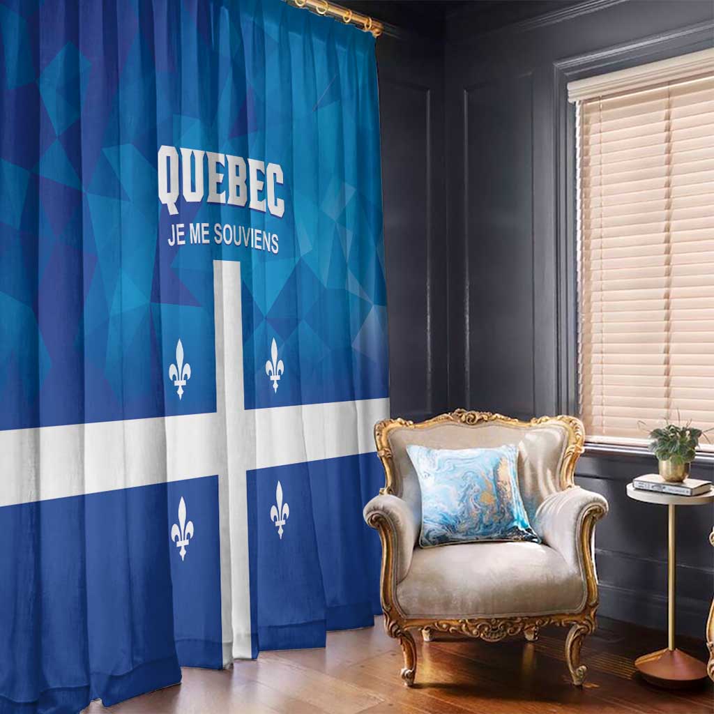 Canada Quebec Province Window Curtain Je Me Souviens