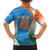 Custom India Cricket Family Matching Puletasi and Hawaiian Shirt Men in Blue Champions 2025