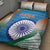 India Cricket Quilt Bed Set Men in Blue Champions 2025