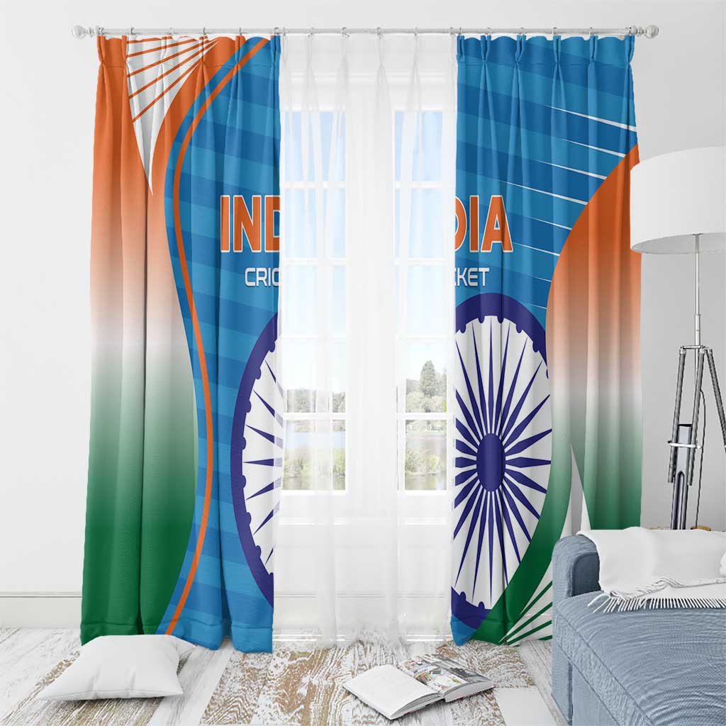 India Cricket Window Curtain Men in Blue Champions 2025