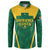 Custom South Africa Cricket Button Sweatshirt SA Protea Woza Nawe