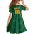 Custom South Africa Cricket Kid Short Sleeve Dress SA Protea Woza Nawe