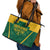 South Africa Cricket Leather Tote Bag SA Protea Woza Nawe